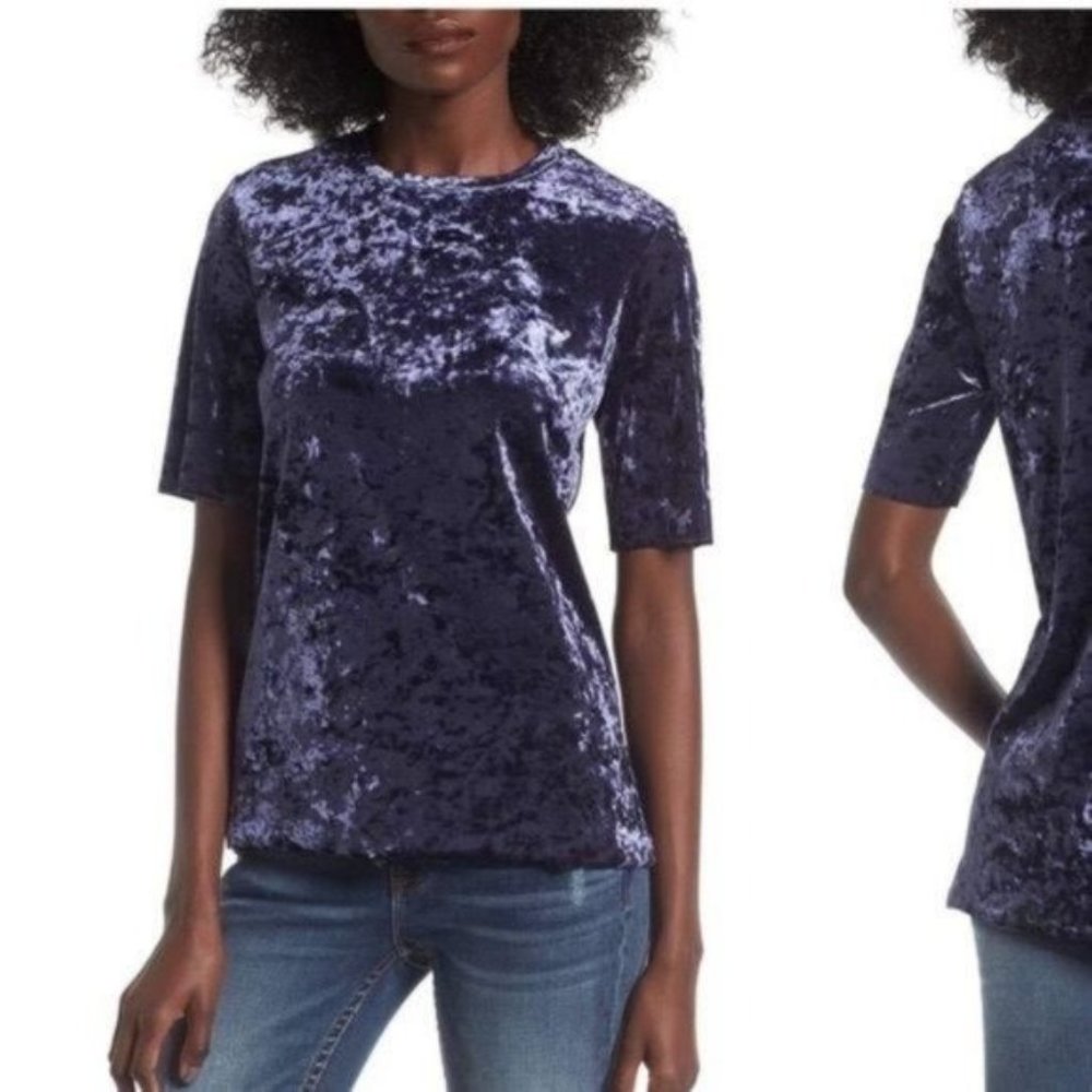 BP Crushed‎ Velour Velvet Tee size XS